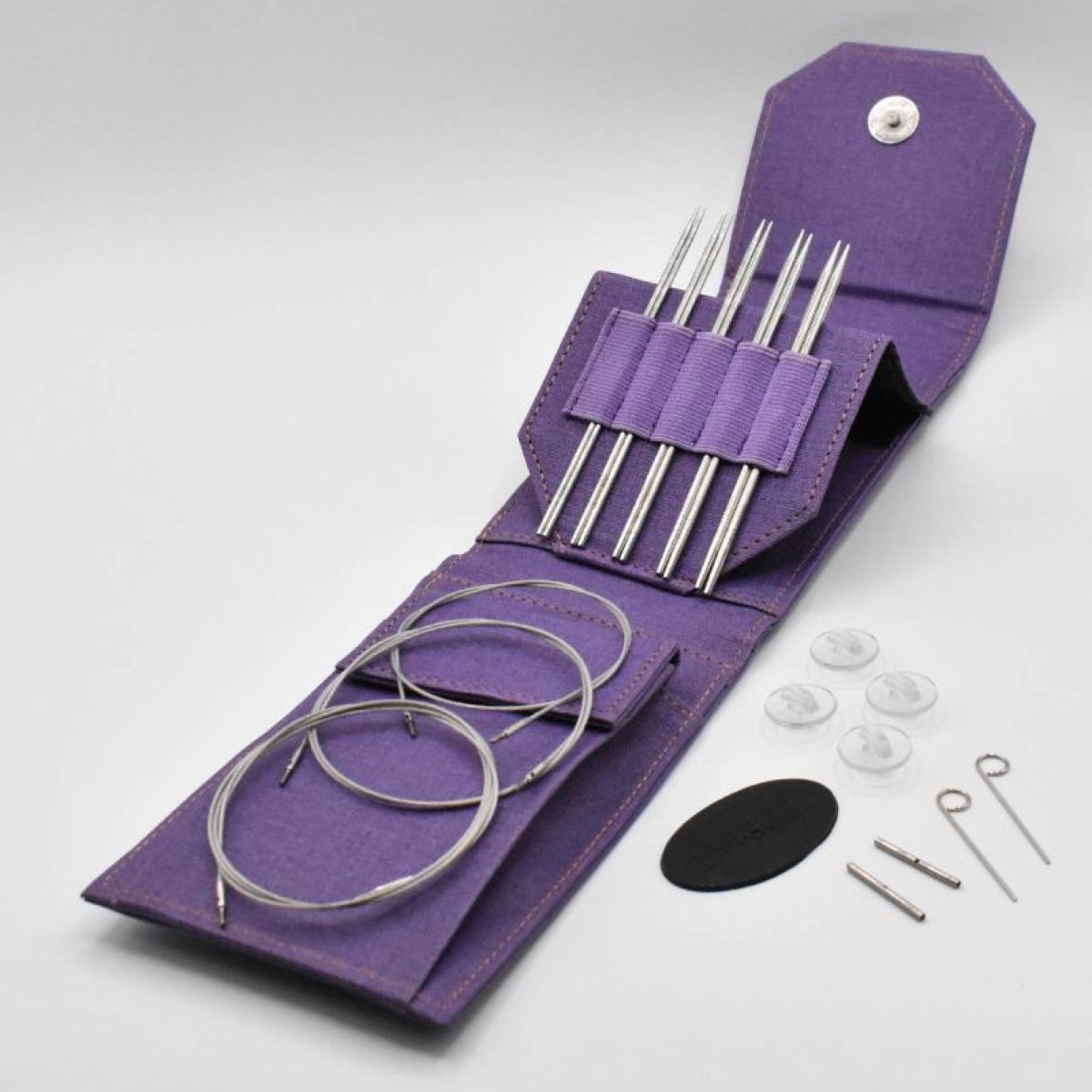 LYKKE needle set interchangeable needle tips Flight 2,00-3,00 mm 13 cm Purple 2,00-3,00 mm / 13 cm