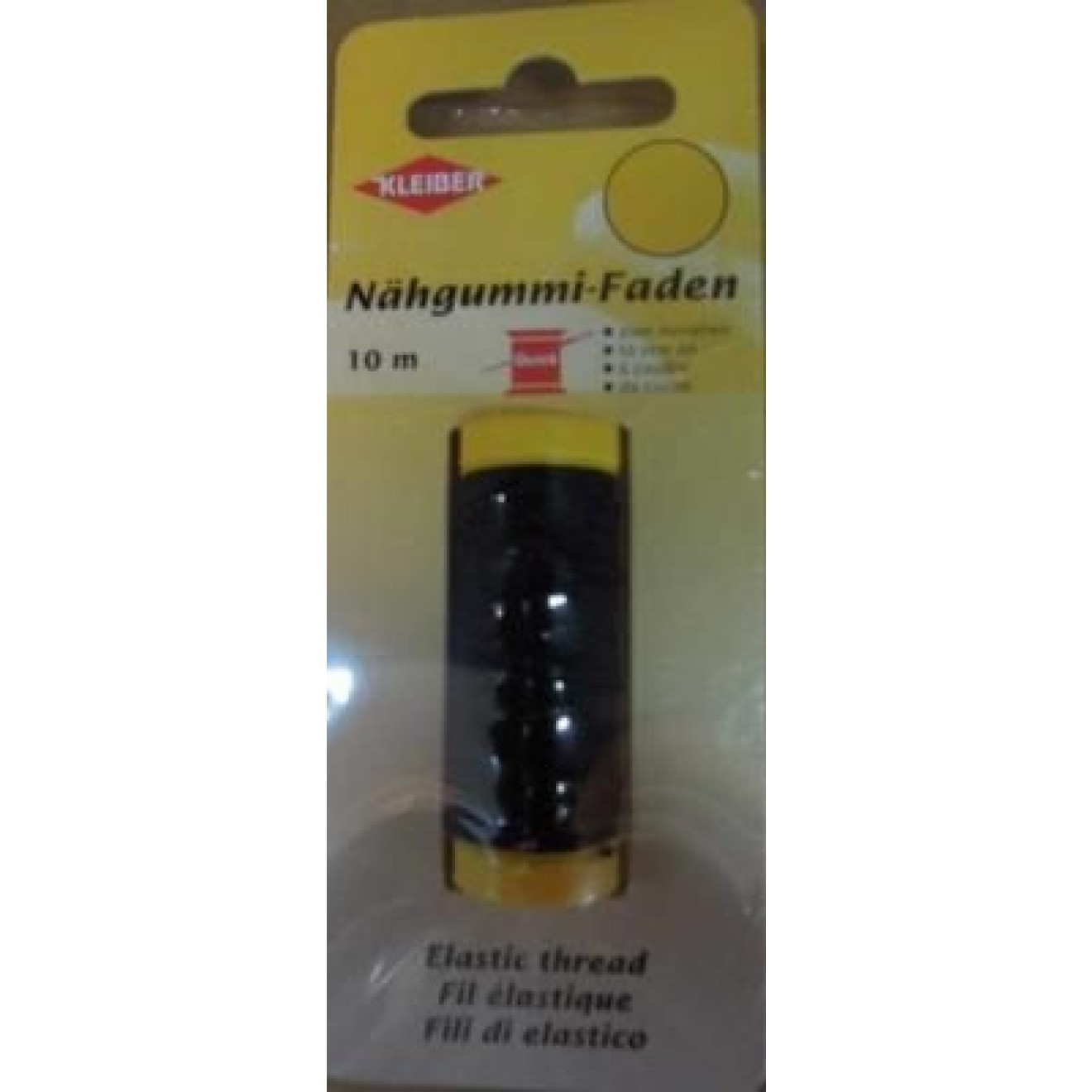 Kleiber Nähgummi Faden colour black