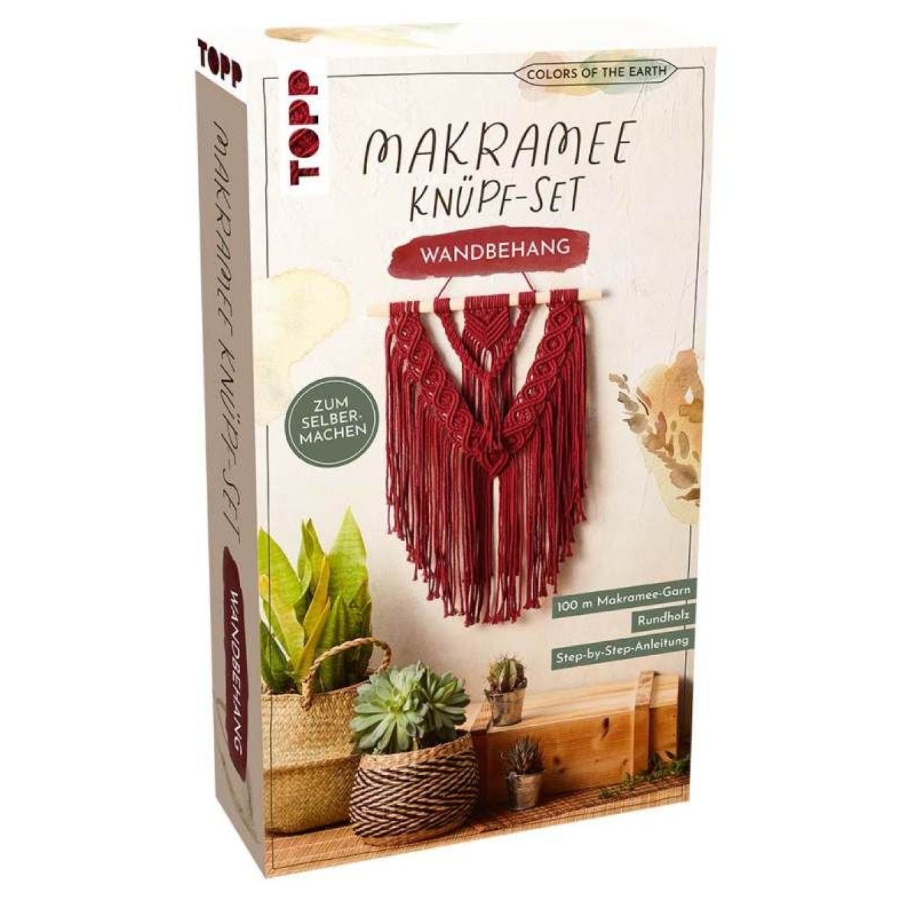 frechverlag Colors of the Earth macrame Knüpf-Set Wandbehang
