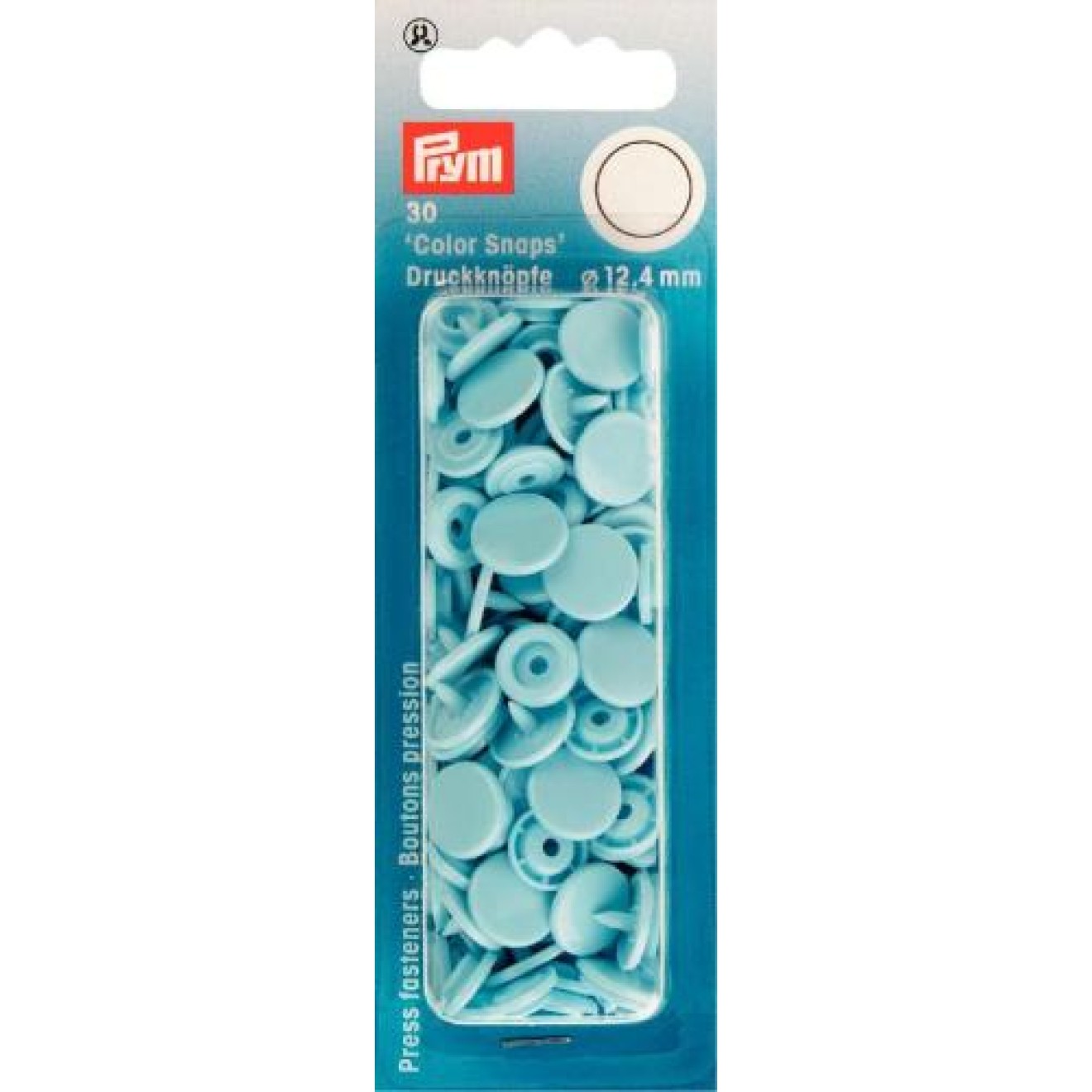 Prym sew-free snap fasteners Color Snaps 12,4 mm / hellblau
