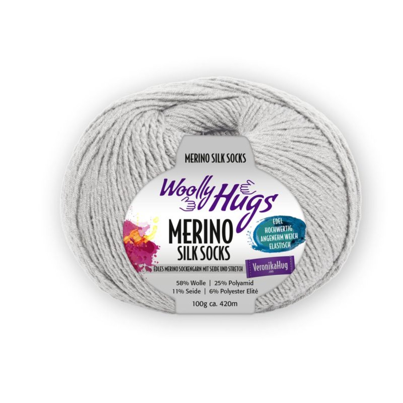 Pro Lana Woolly Hugs Merino Silk Socks colour 291