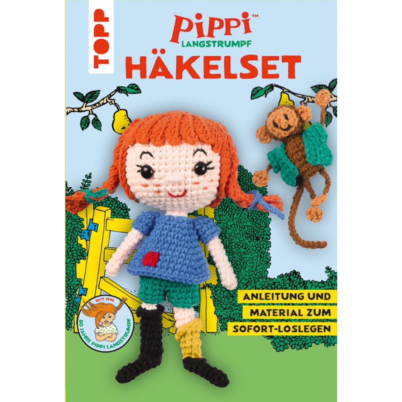 frechverlag Pippi Langstrumpf Häkelset