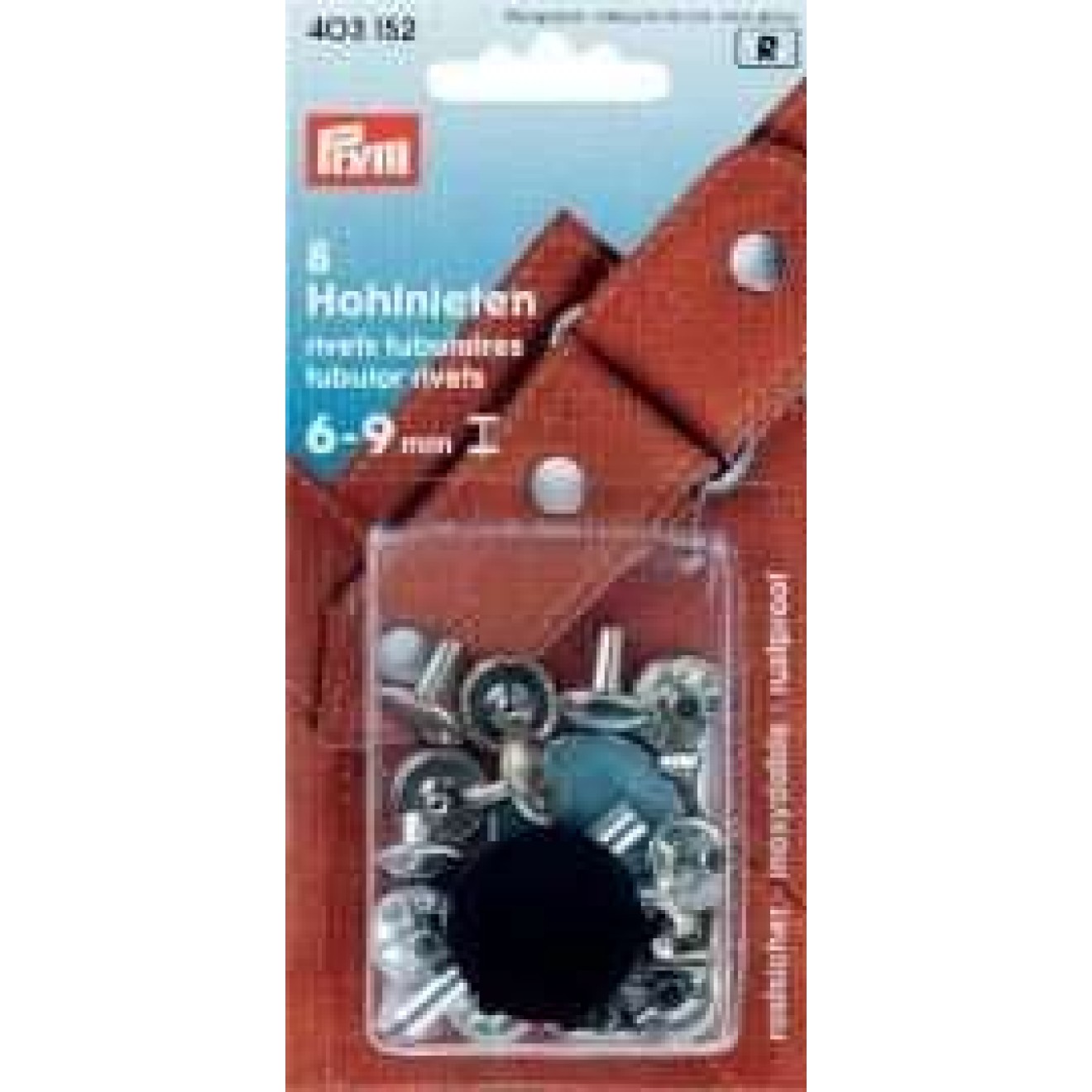 6-9 mm / silver-colored / 8 piece