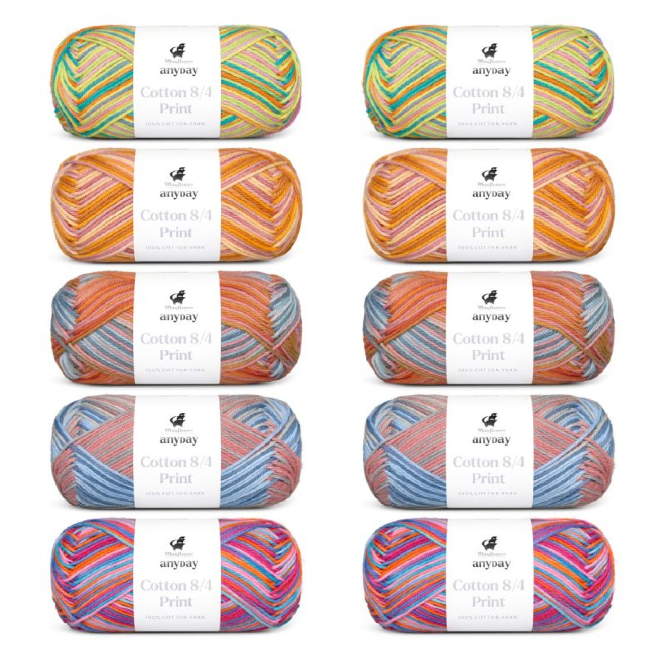 Mayflower Anyday Cotton 8/4 Print Colorbag colour 3 print colorbag