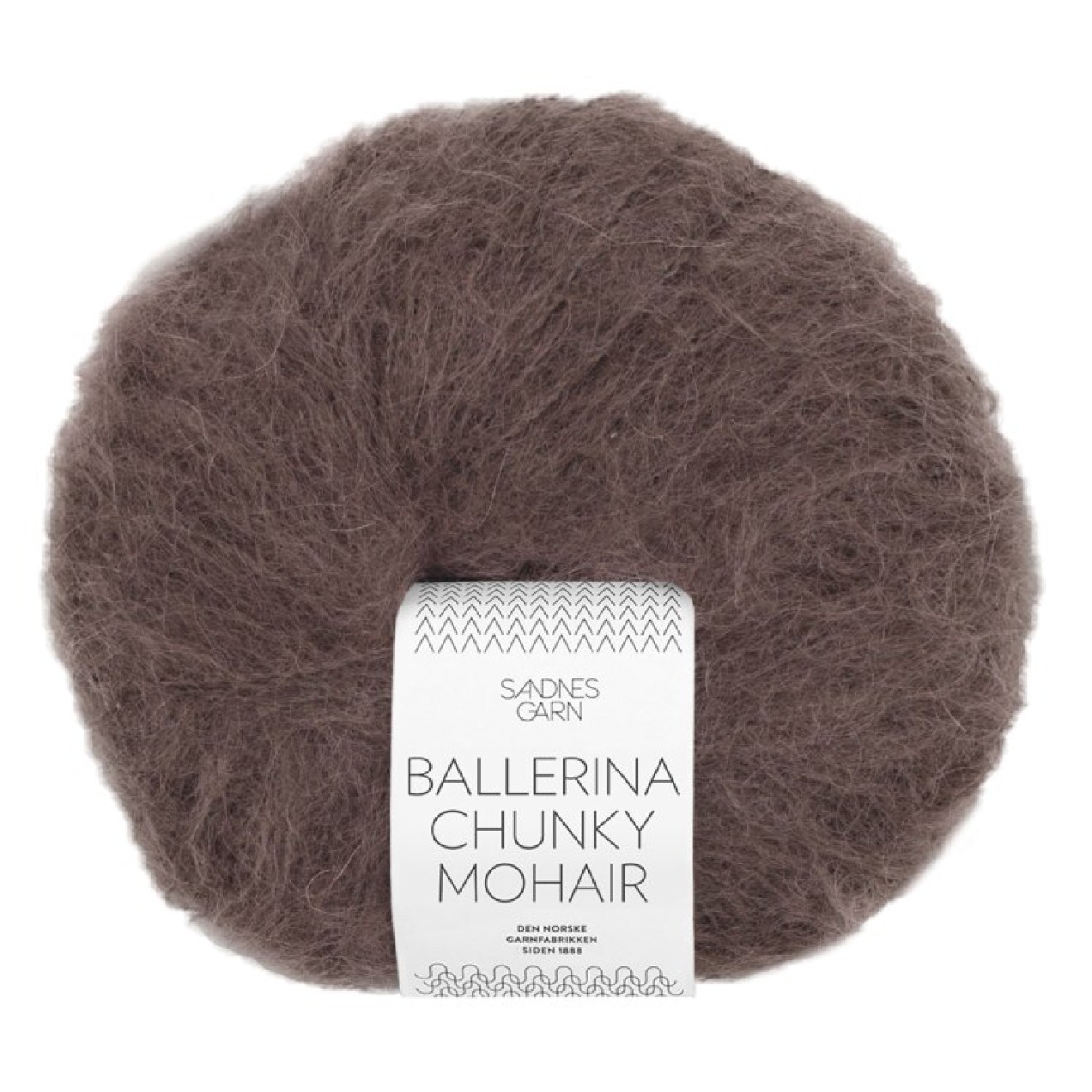 Sandnes Garn Ballerina Chunky Mohair colour 3880 dark chocolate