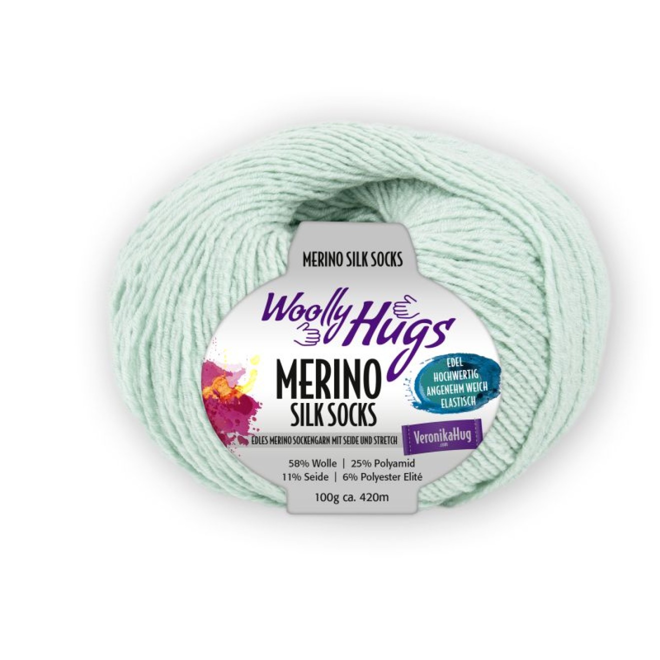 Pro Lana Woolly Hugs Merino Silk Socks colour 261