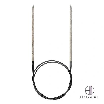 LYKKE Aiguille circulaire Driftwood – 10,00 mm / 100 cm