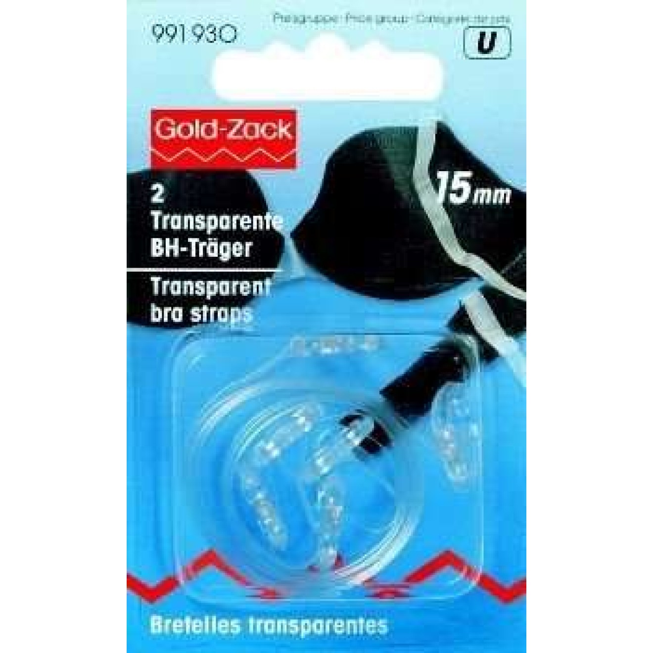 Prym BH-Träger 15 mm / transparent