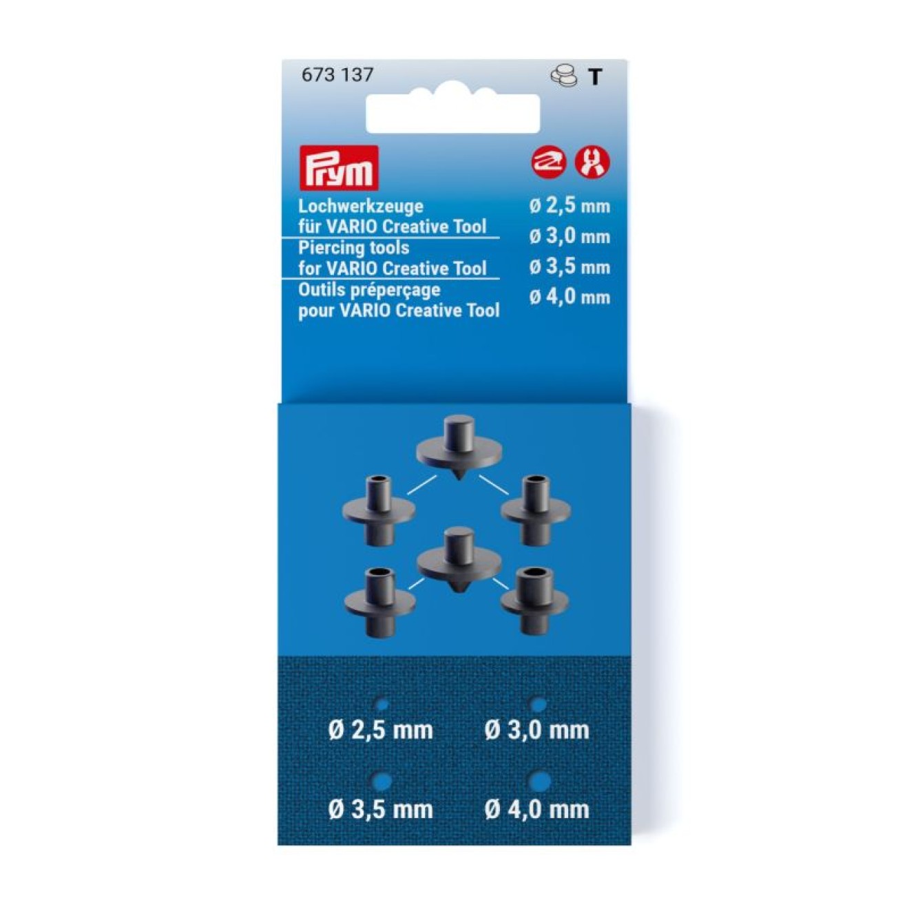 Prym Lochwerkzeuge for Vario Creative Tool 2,5 - 4,0 mm /