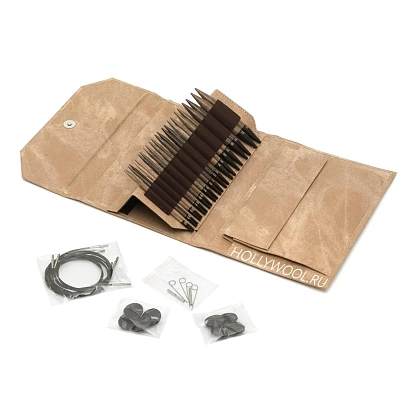 LYKKE pointes d’aiguilles interchangeables terre d’ombre – 3,25 mm / 9 cm