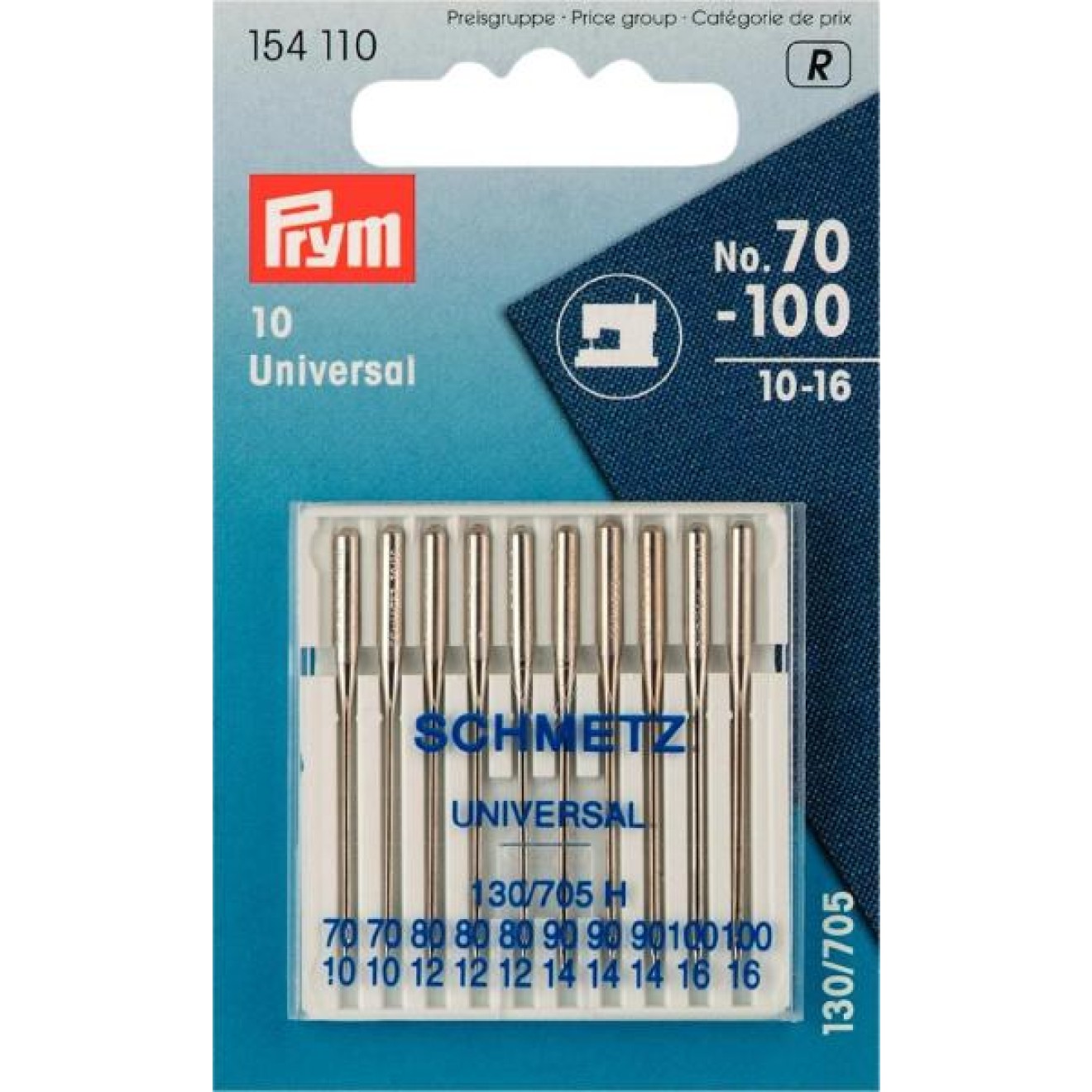 Prym Nähmaschinennadeln Stärke 70-100