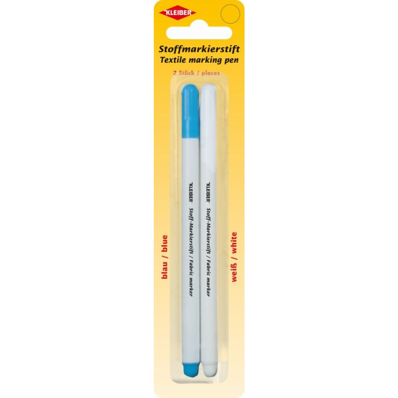 Kleiber Stoffmarkierstift weiß/blau