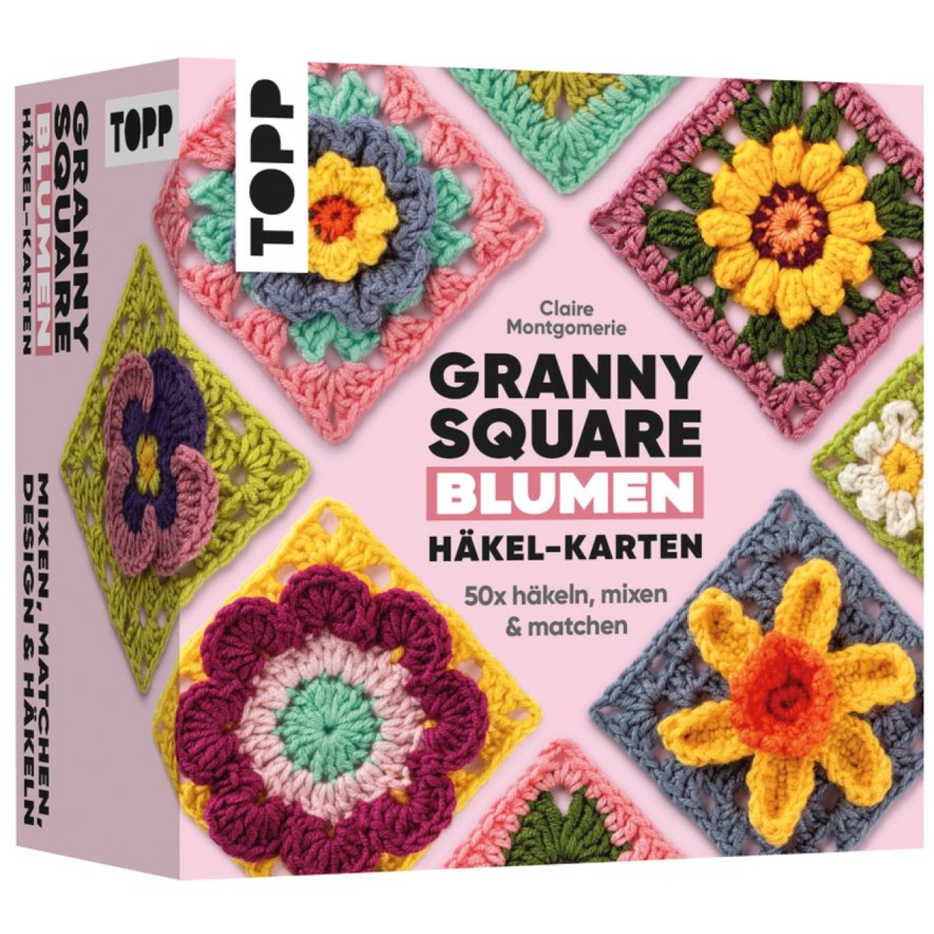 frechverlag Granny Square Blumen Häkel - Karten