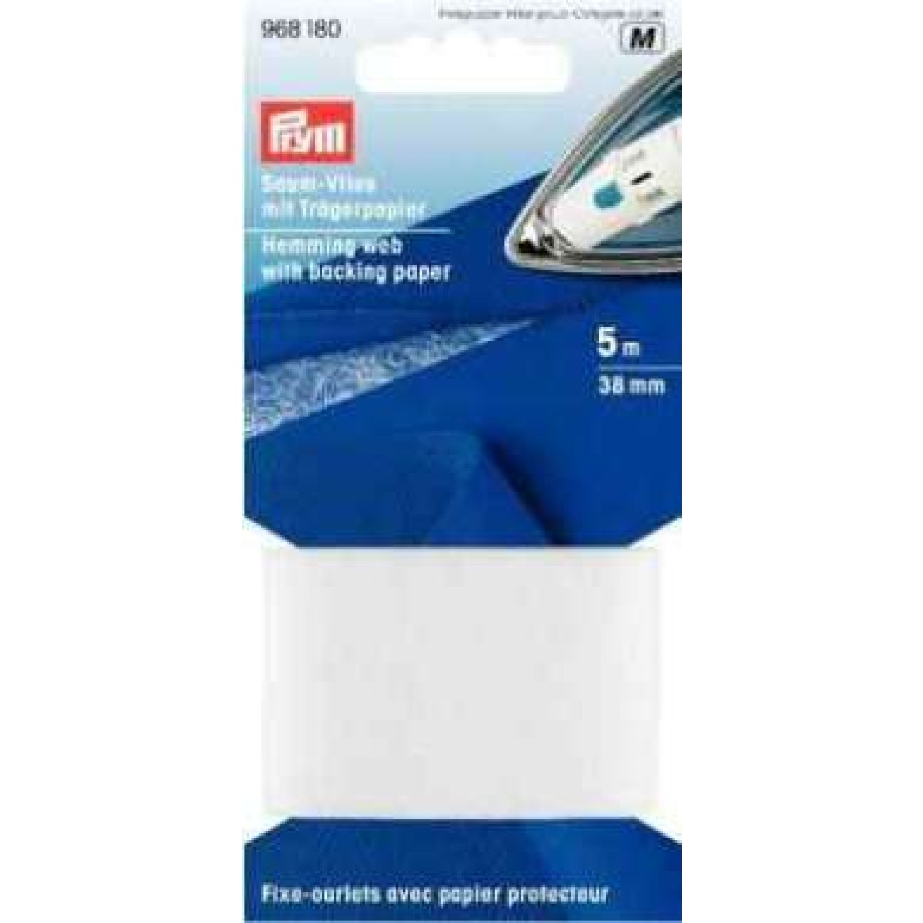 Prym hem tape 38 mm / weiß