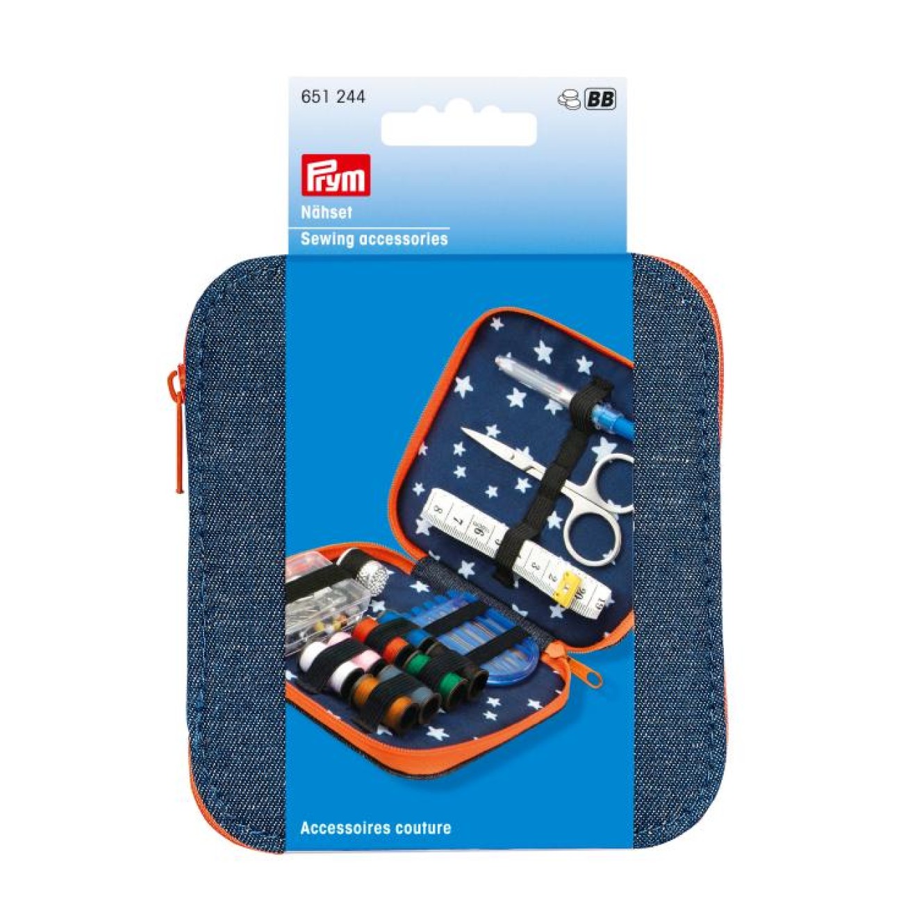 Prym Nähset Jeans ca. 11x12x3 cm / orange