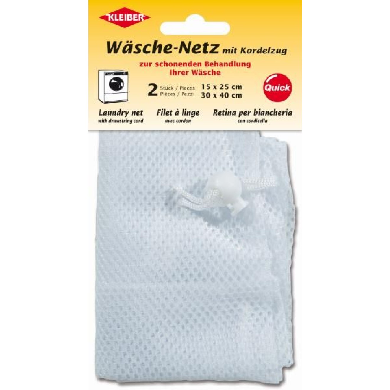Kleiber Wäschenetz ca. 15x25 cm, ca. 30x40 cm