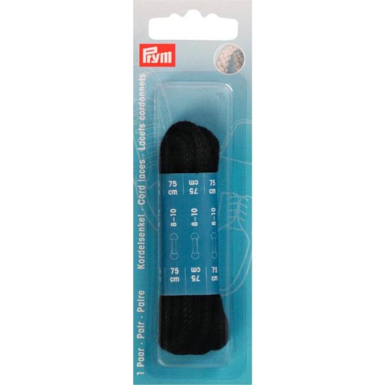 5 mm / black / 75 cm