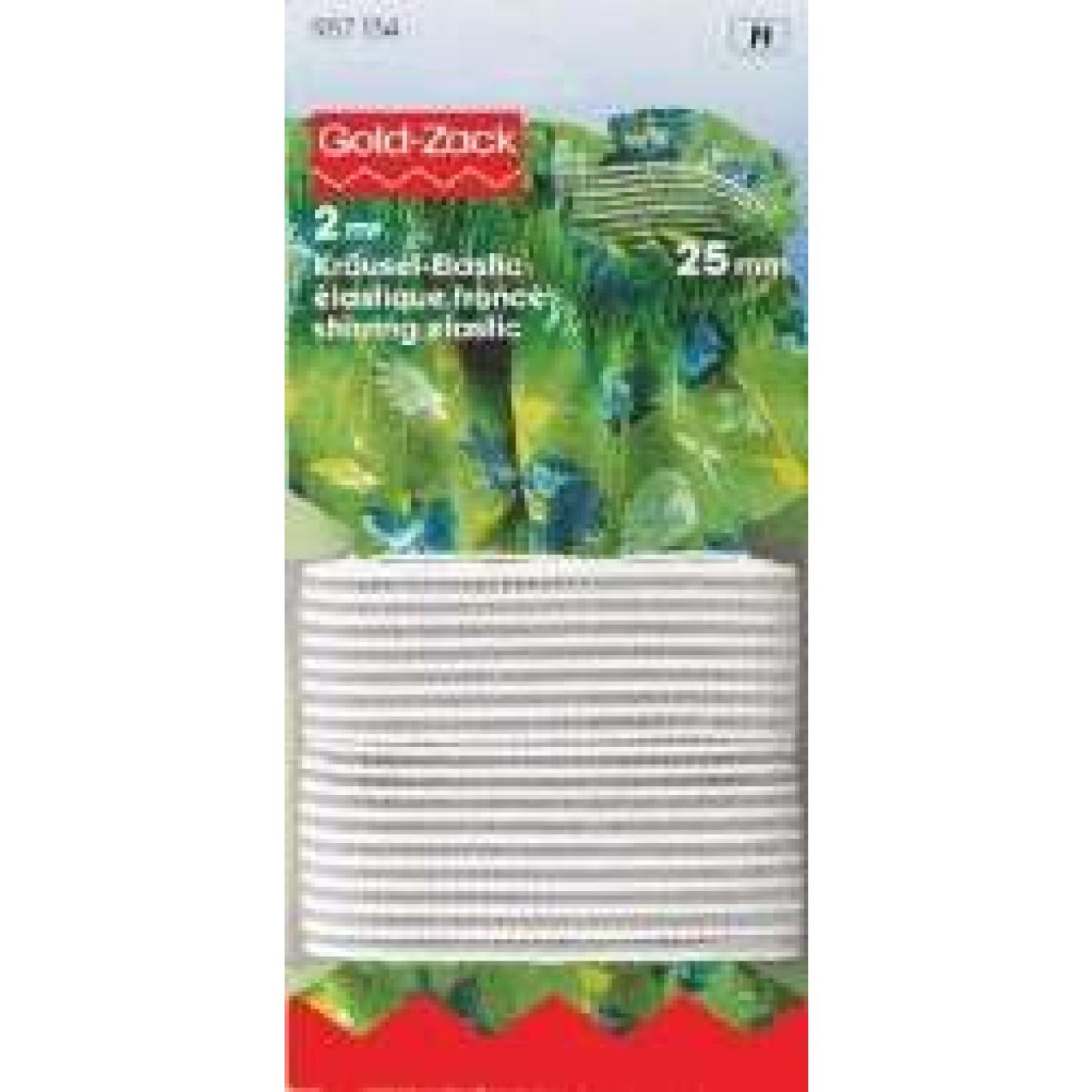 Prym Kräusel-Elastic 25 mm / weiß