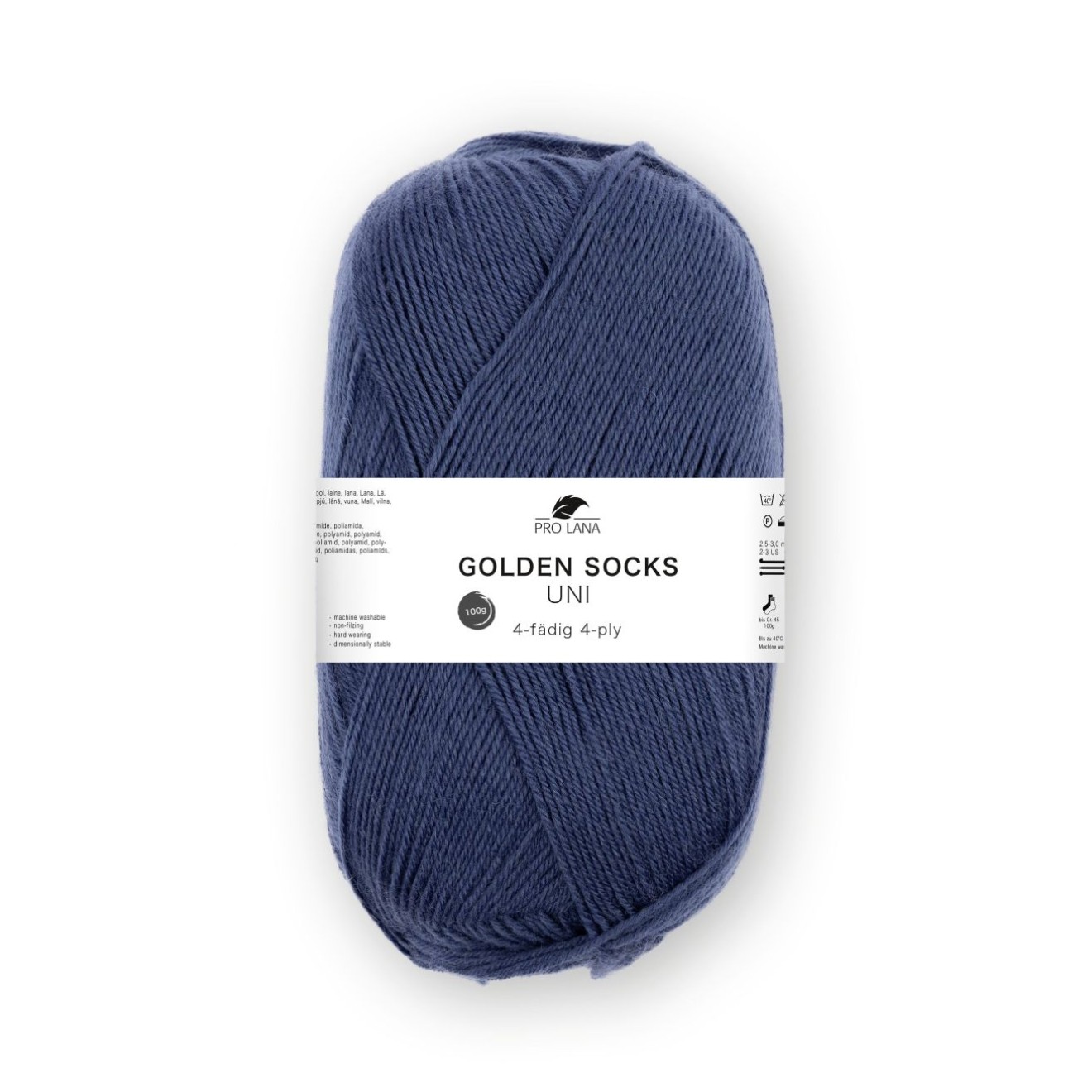 Pro Lana sock Garn uni 4 ply Farbe 408
