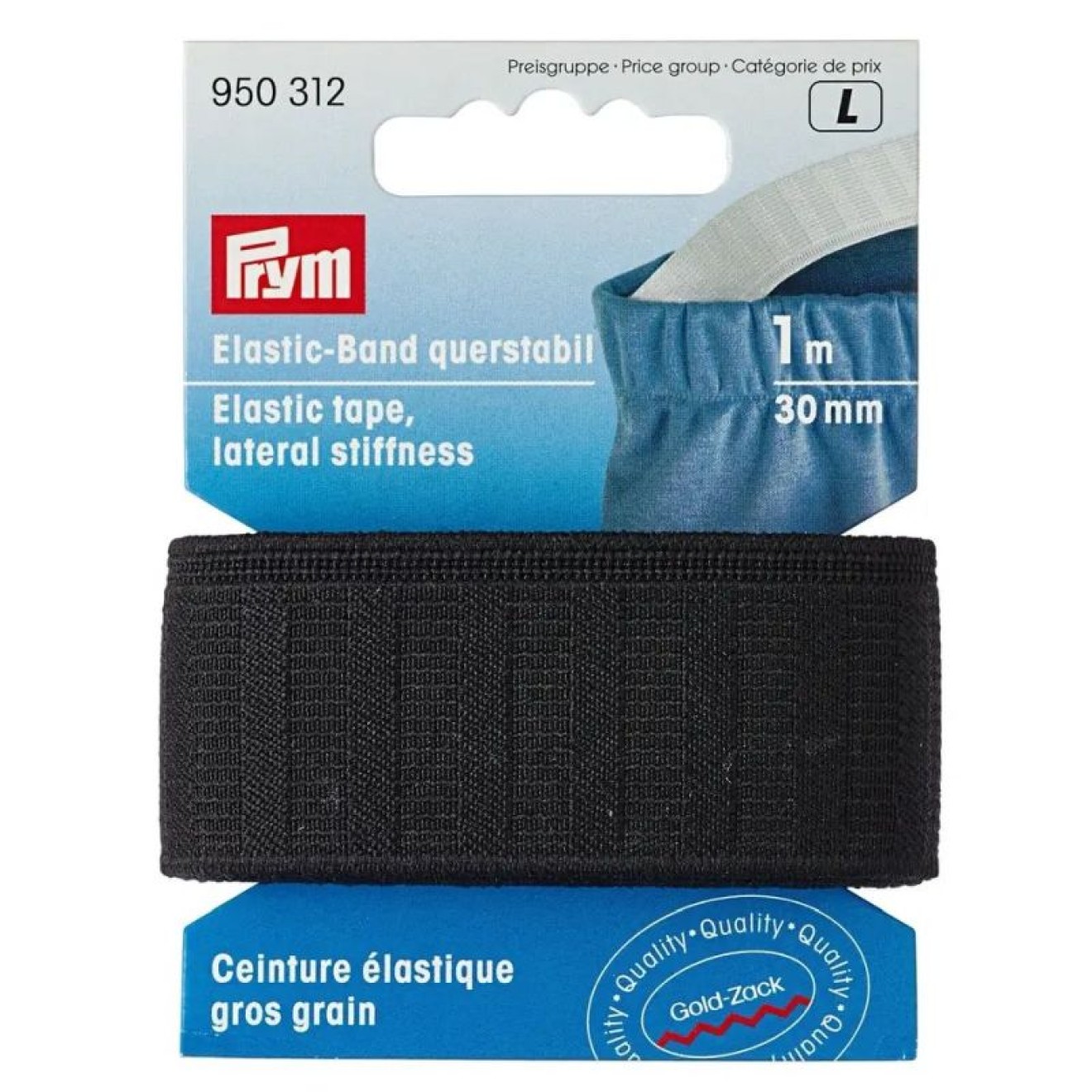 Prym Elastic-Band 30 mm / schwarz