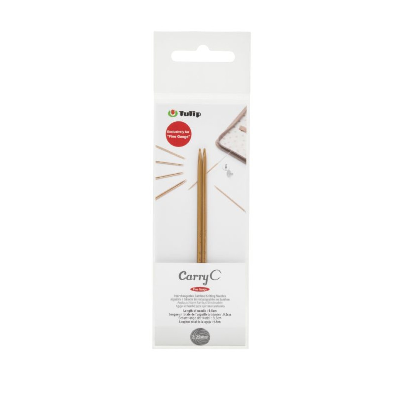 Tulip CarryC Fine Gauge austauschbare bamboo circular needles 2,25 mm