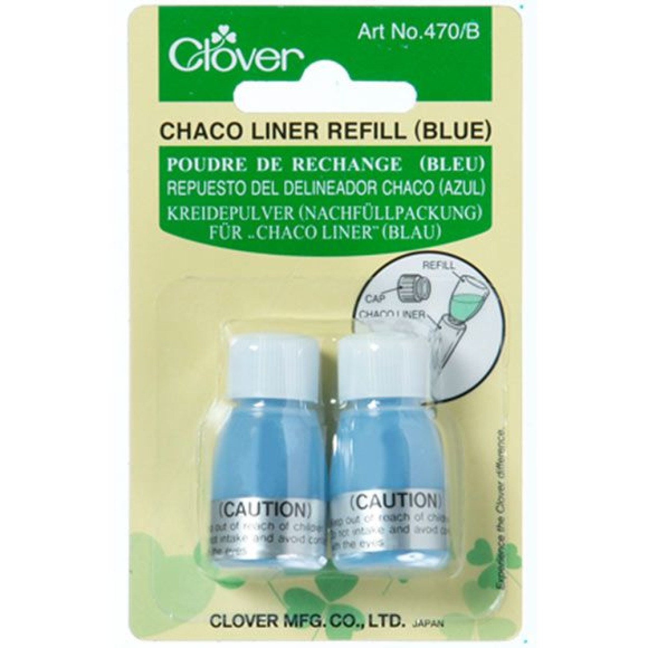 Clover Kreidepulver blau