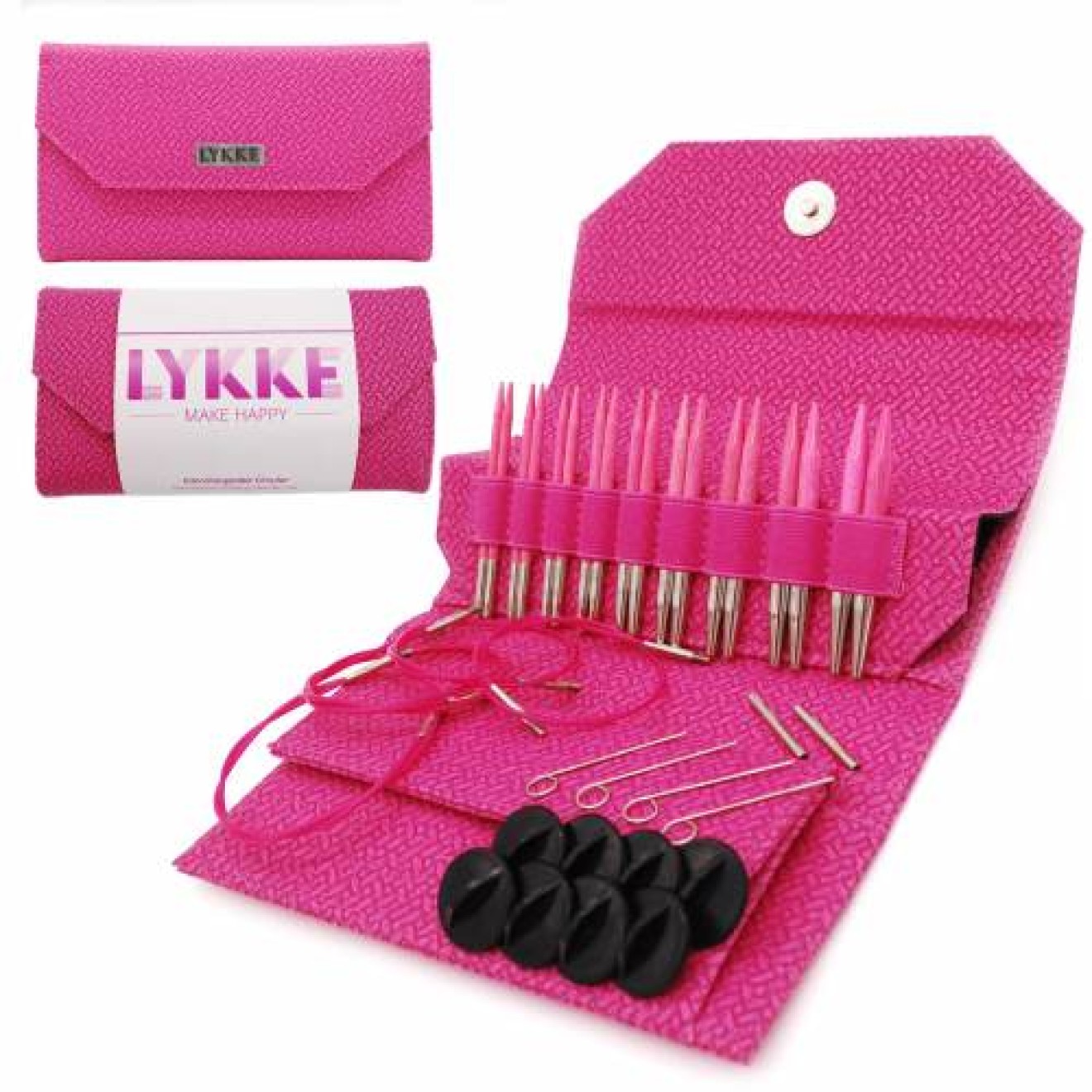 LYKKE needle set austauschbare needle tips 9 cm / magenta