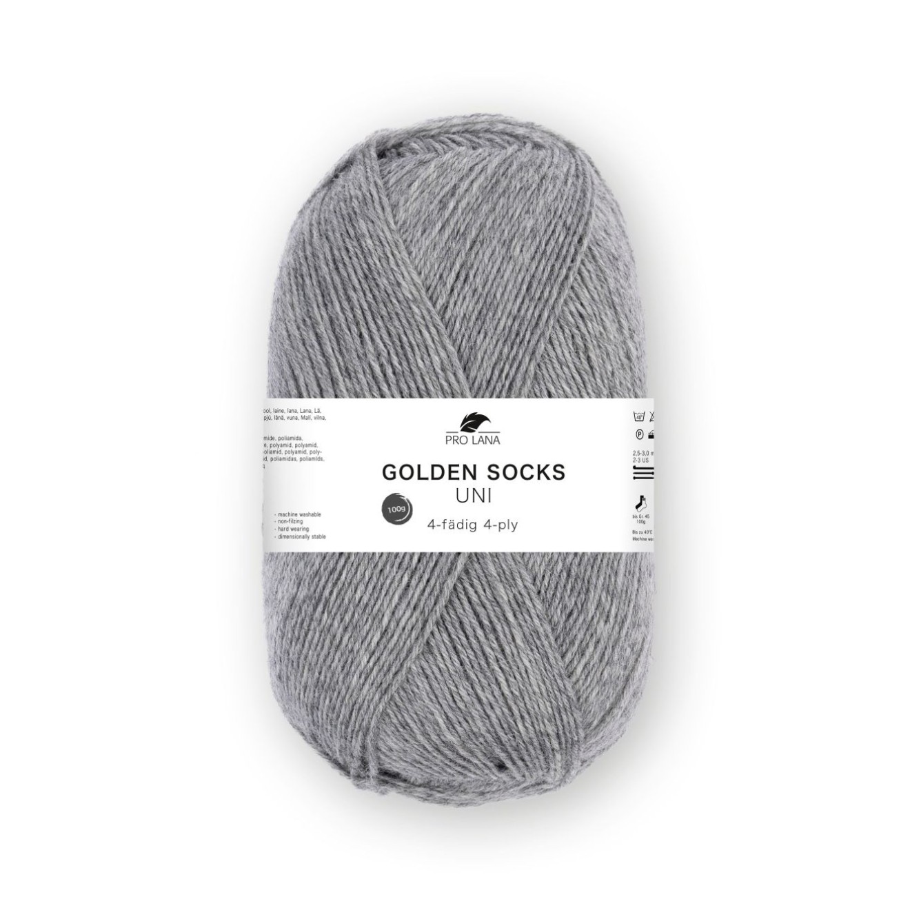 Pro Lana sock Garn uni 4 ply Farbe 404