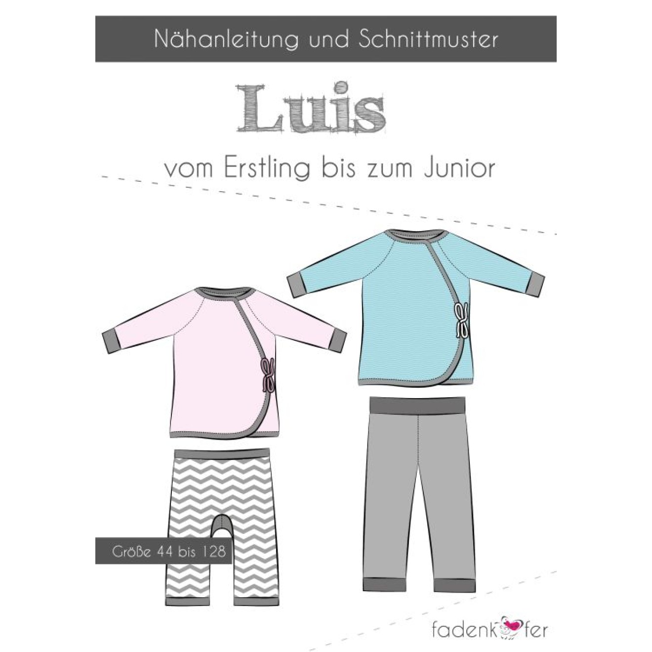 fadenkäfer Papierschnittmuster colour Erstlingsset Luis