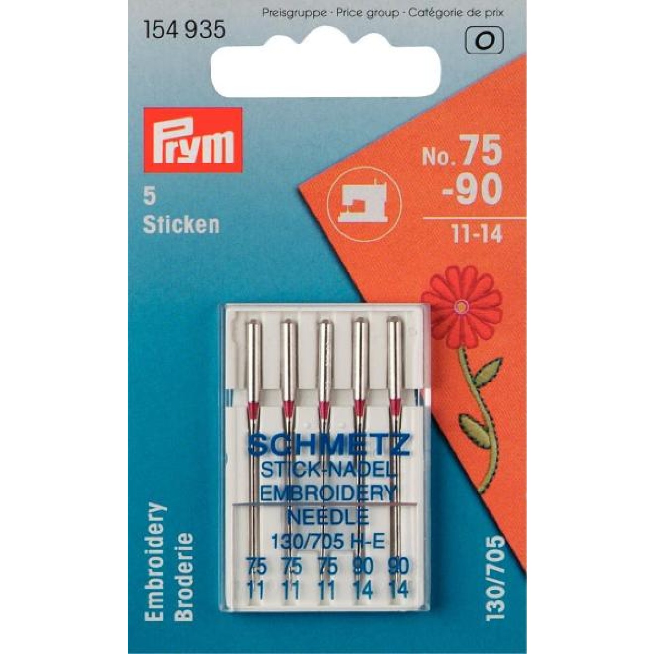 Prym Nähmaschinennadeln Stärke 75-90