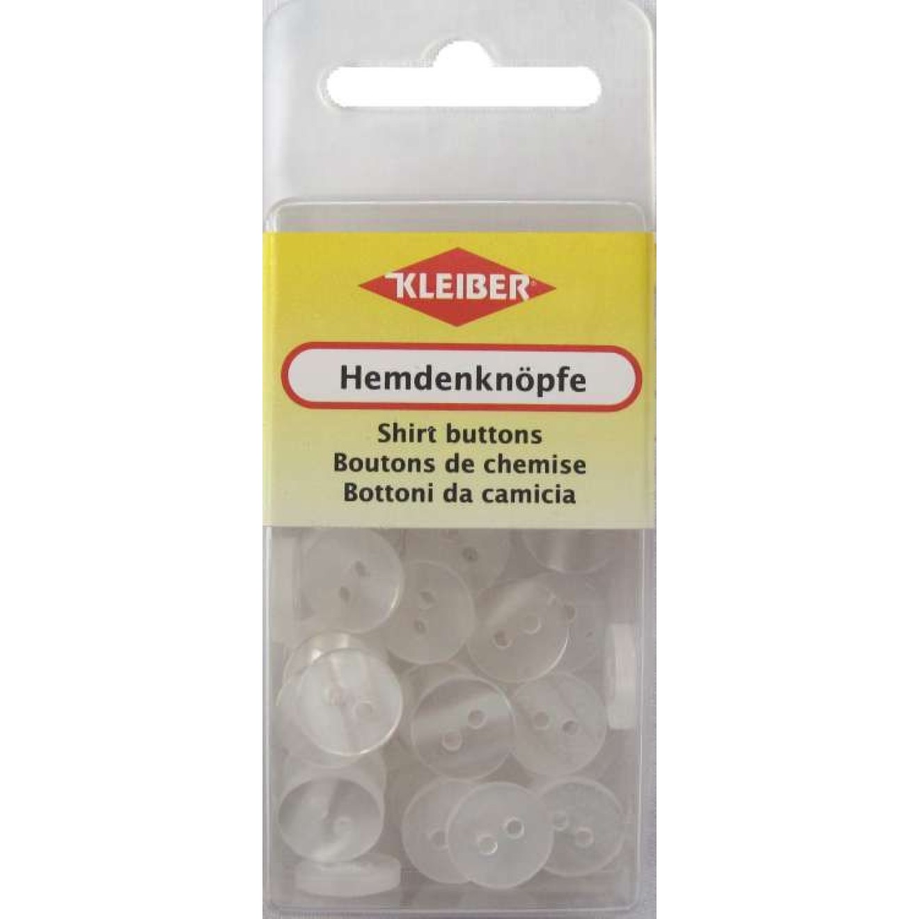Kleiber Hemdenknöpfe transparent