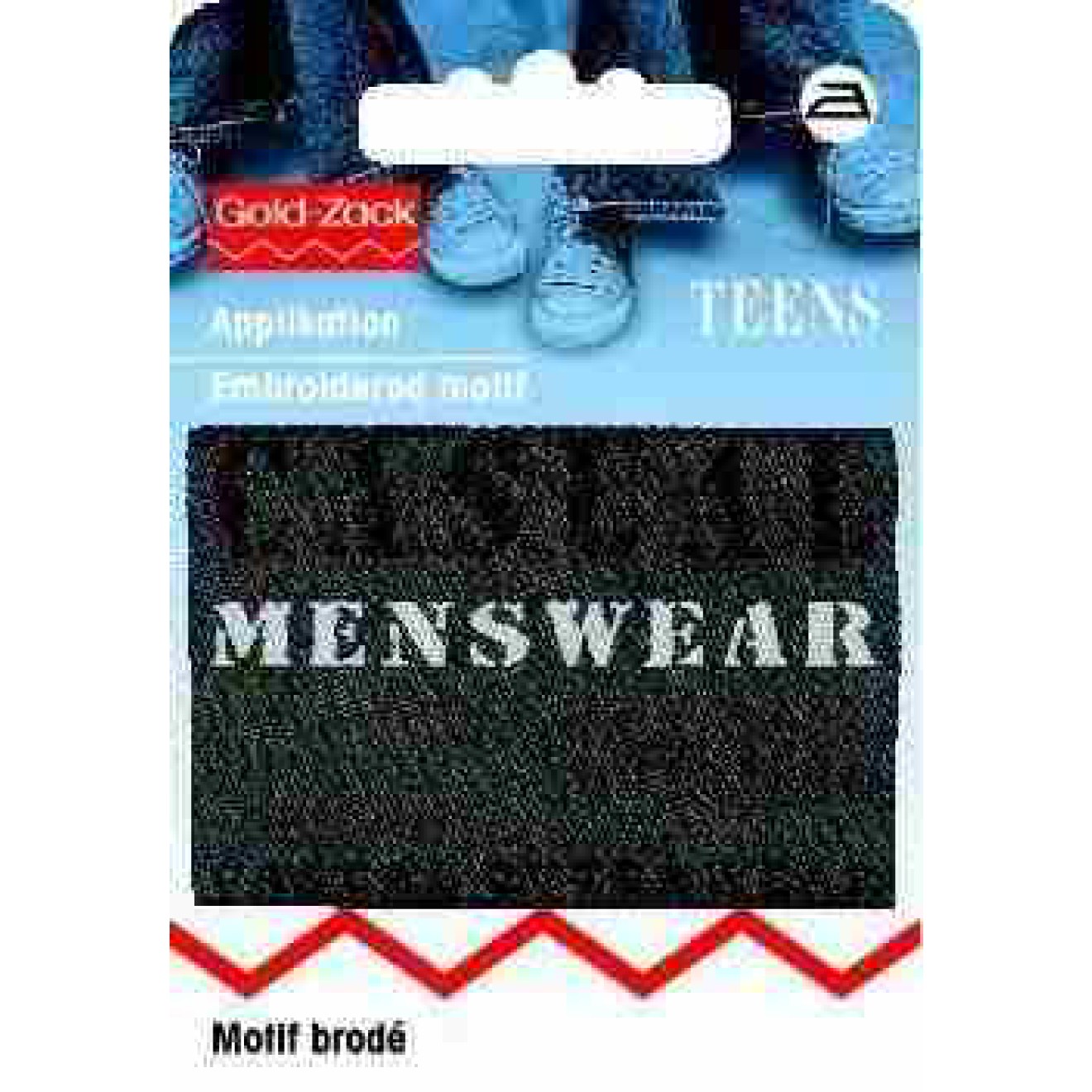 Jeanslabel Casual Menswear ca. 4,0x5,5 cm