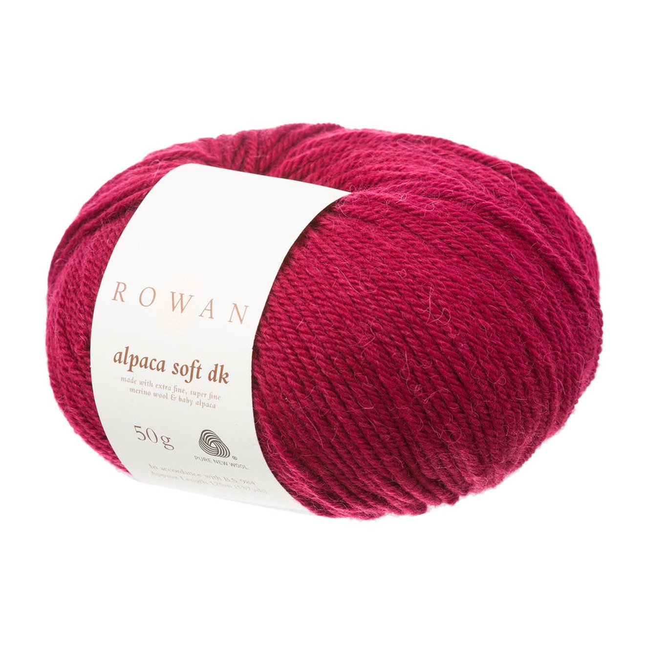 Rowan Alpaca Soft DK colour 206 Deep Rose