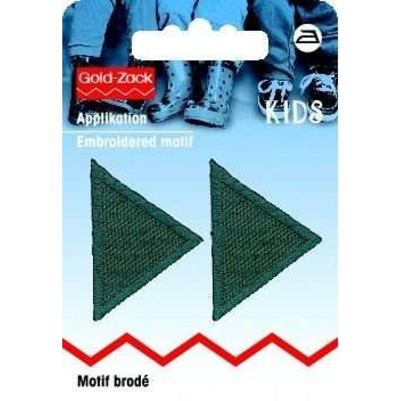 Prym Applikationen - Kids and Hits - aufbügelbar ca. 2,0x4,0 cm / grau