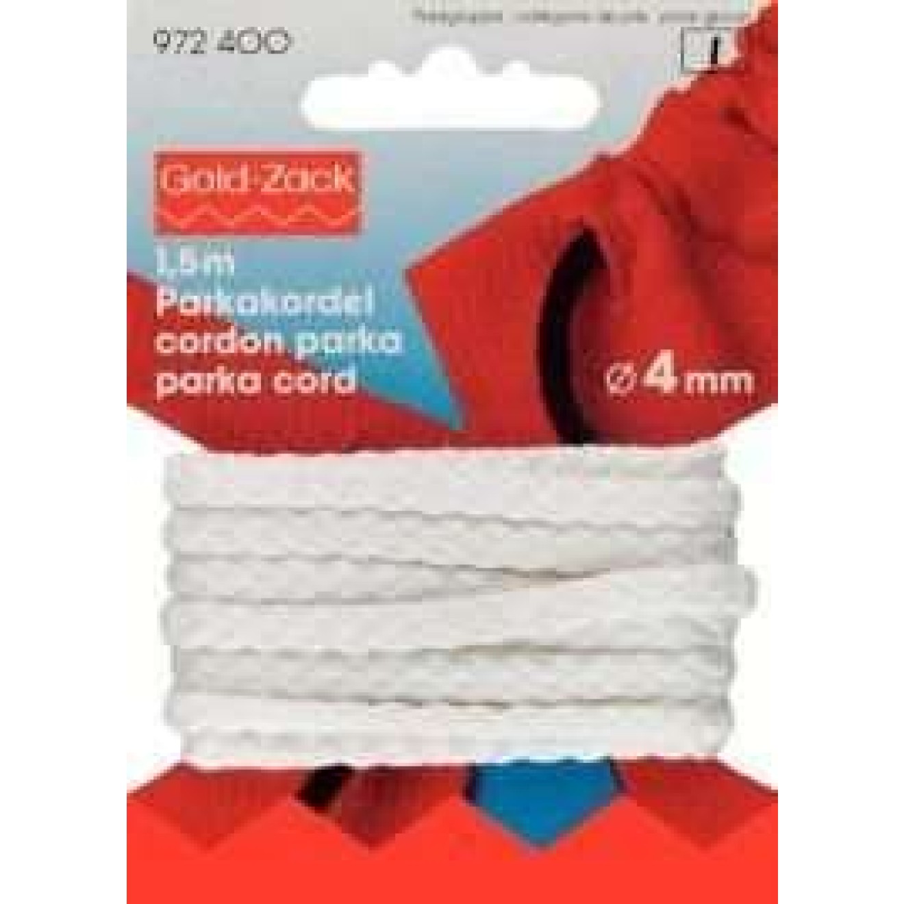 4 mm / white / 1,5 m