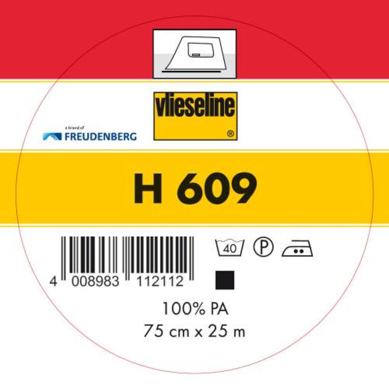 Vlieseline Wirkeinlage H609 colour black