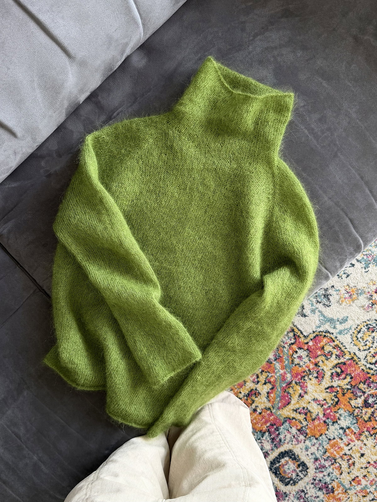 Pull col roulé Cloudy – modèle de tricot, photo 15