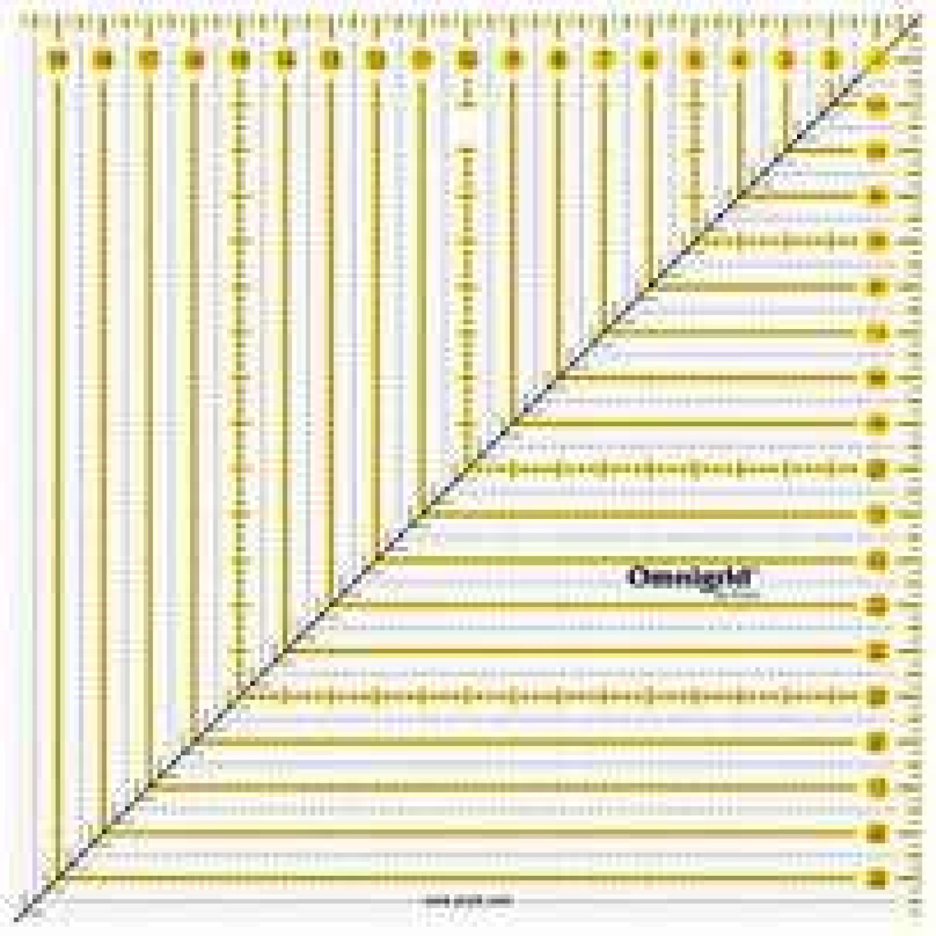 Rollschneider-Lineal Patchwork 20x / 20 cm