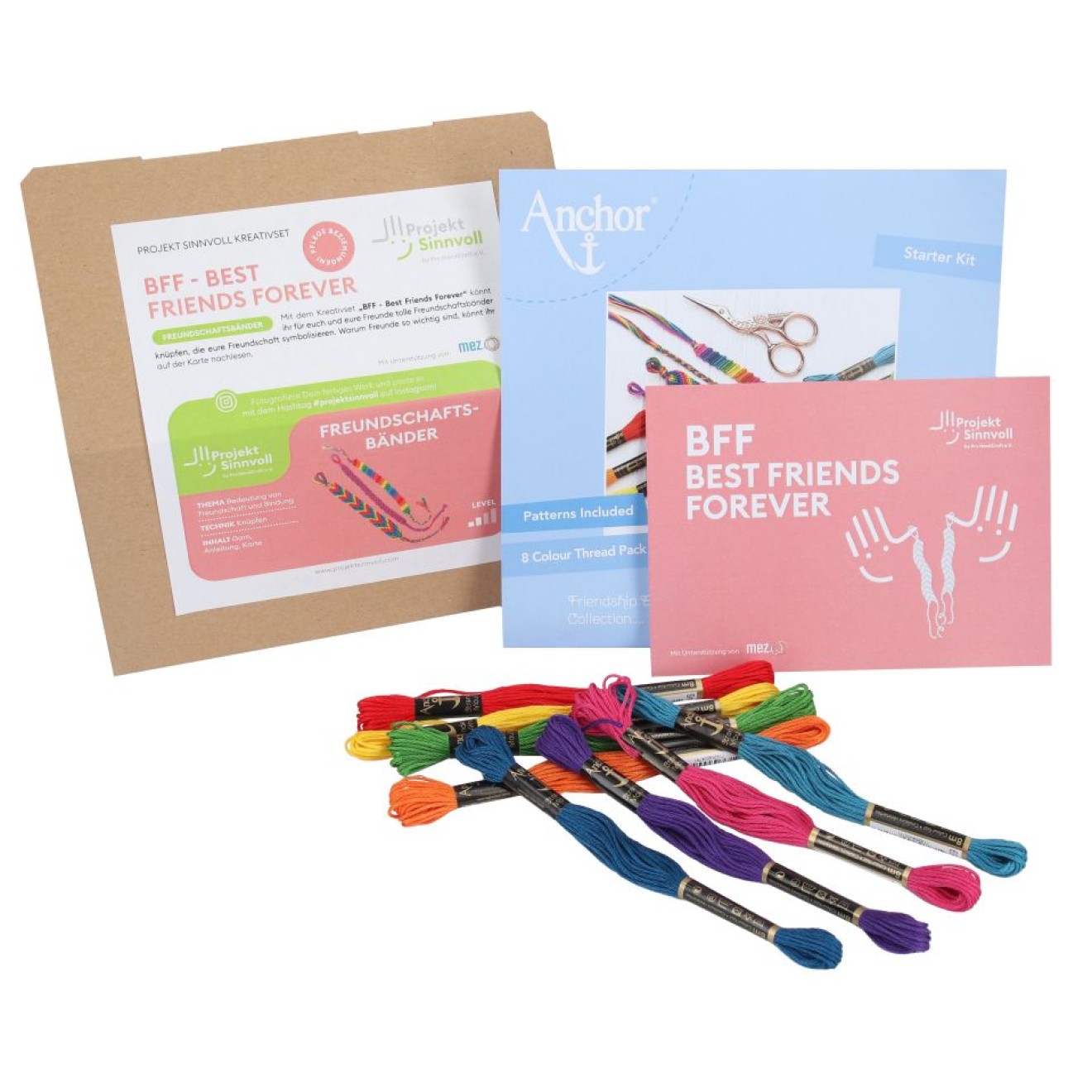 pro handcraft Pflege Beziehungen BFF-Best Friends Forever Freundschaftsbänder