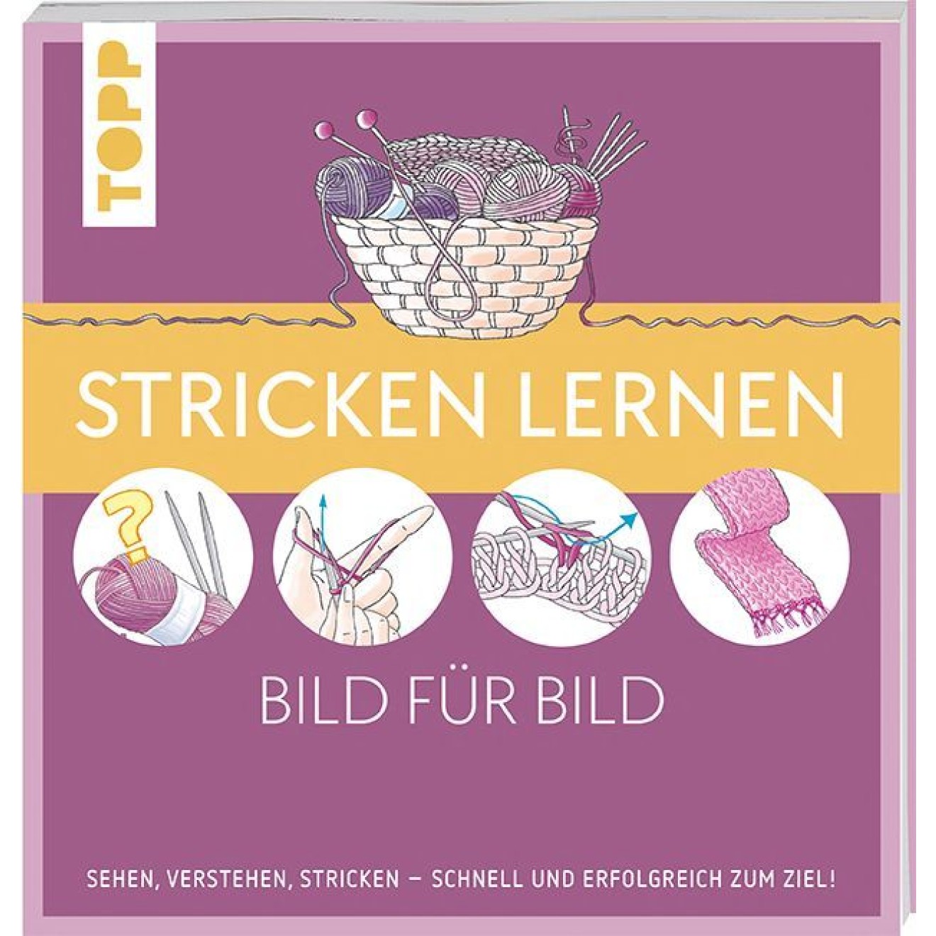 frechverlag knitting lernen Bild für Bild