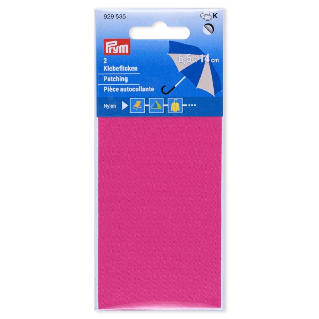 Prym Klebeflicken 6,5x14 cm / pink