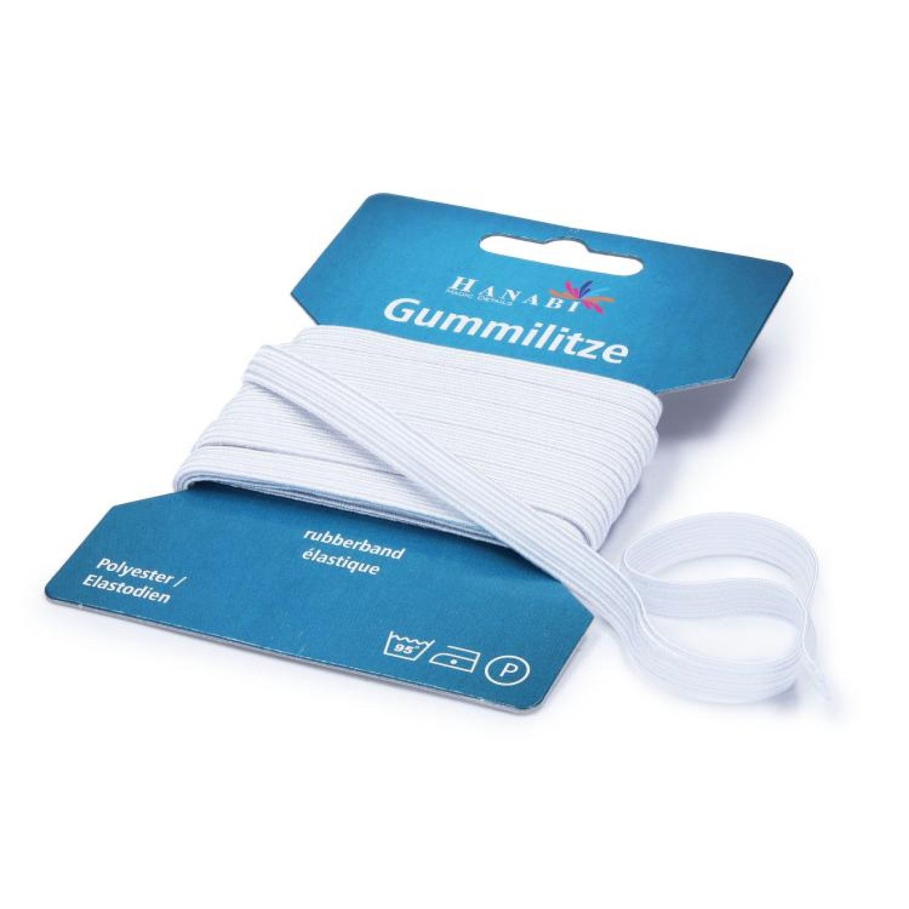 HANABI Gummilitze colour white