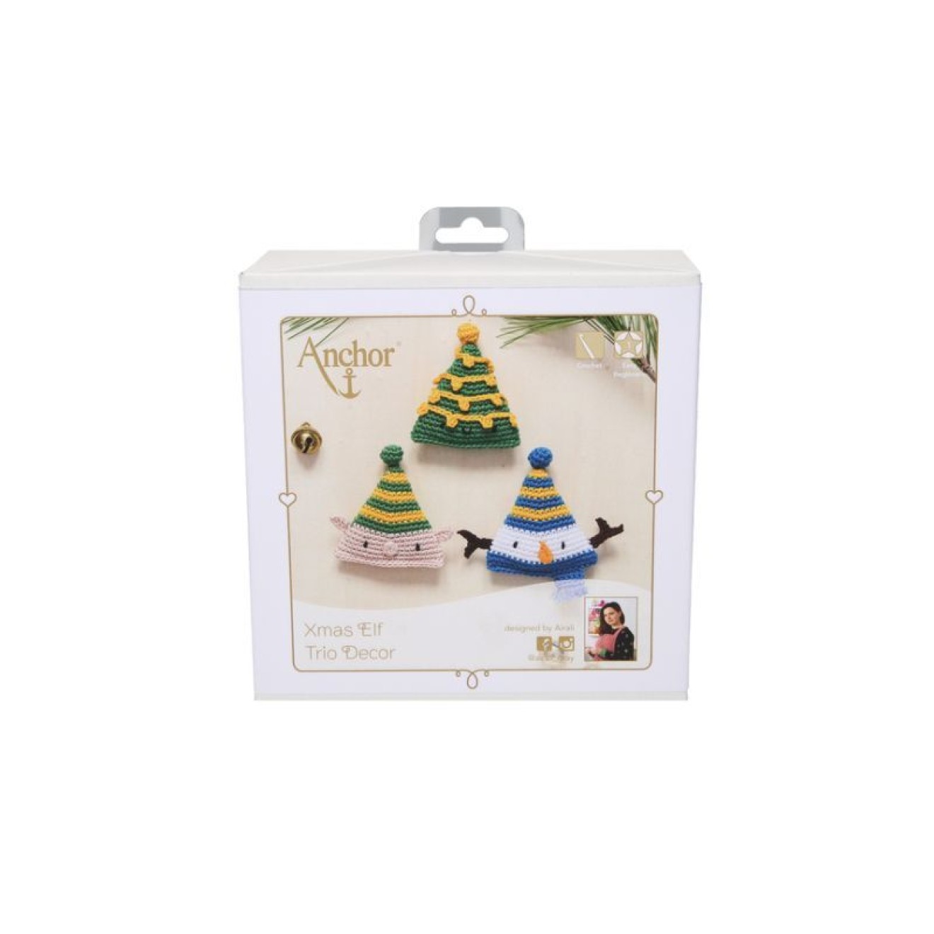 Anchor crochet kit Weihnachten sortiert