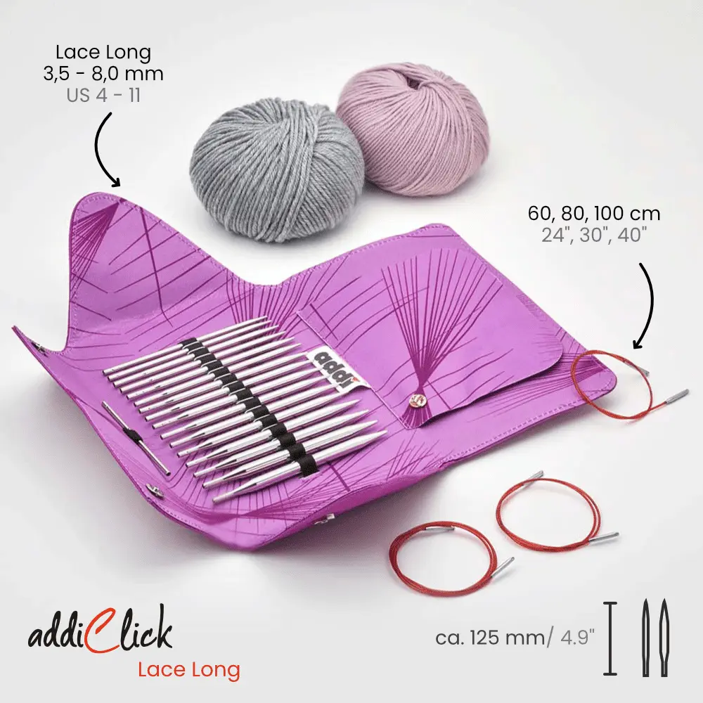 addi-click Lace Long-Etui – 3,50–8.00 mm