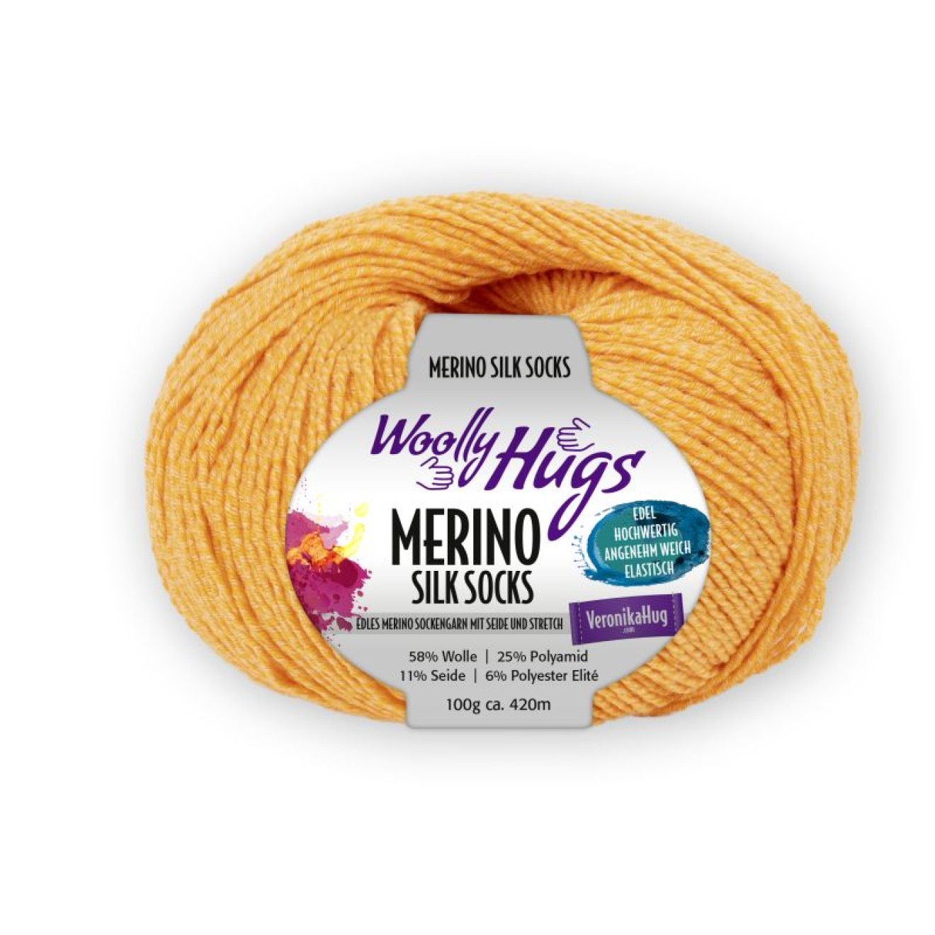 Pro Lana Woolly Hugs Merino Silk Socks colour 228