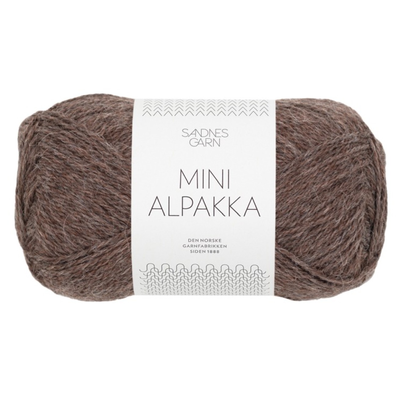 Sandnes Garn Mini Alpakka colour 2652 medium brown mottled
