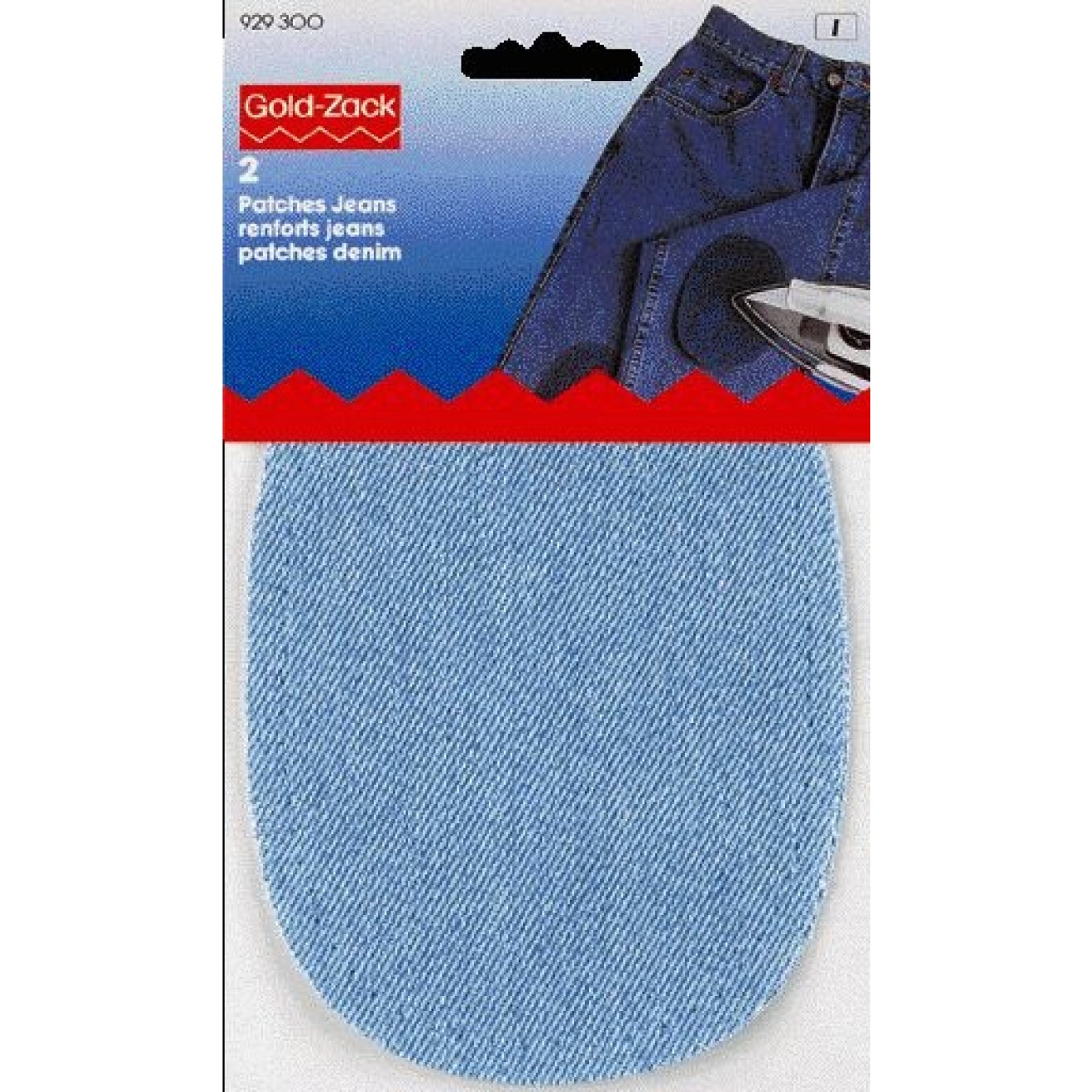 10x14 cm / light blue / 1 pair
