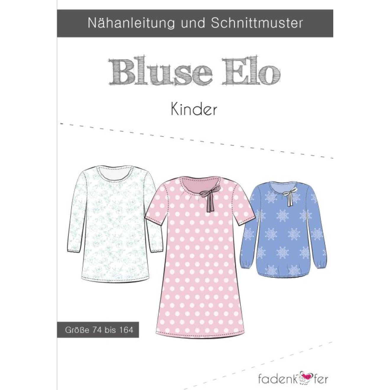 fadenkäfer Papierschnittmuster colour Bluse Elo Kinder