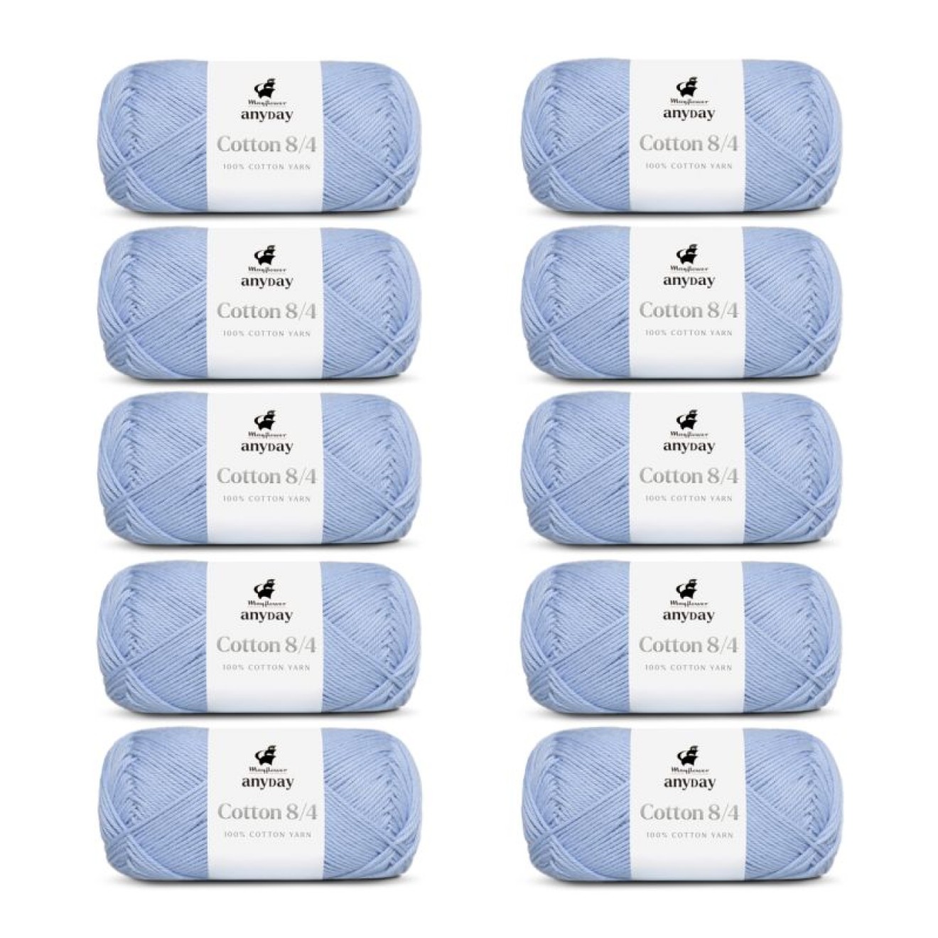 Mayflower Anyday Cotton 8/4 Farbe 034 pastel blue