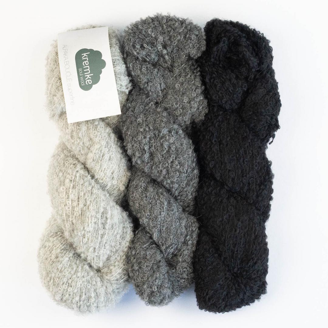 Kremke Alpaka Bouclé yarn